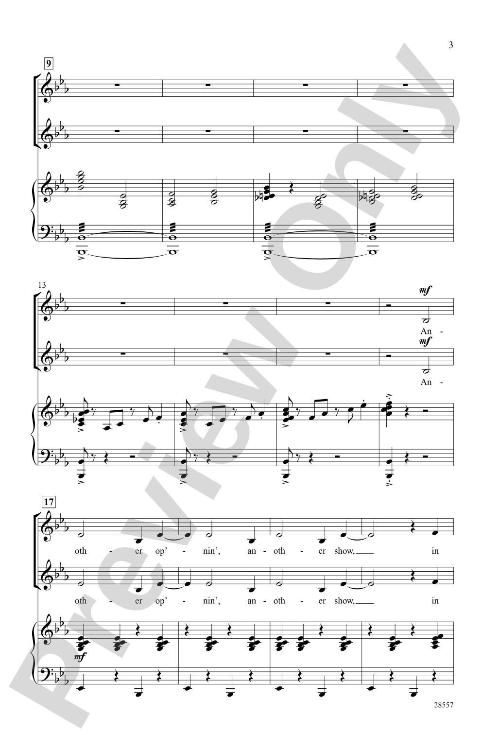 Another Op'nin', Another Show: 2-Part Choral Octavo