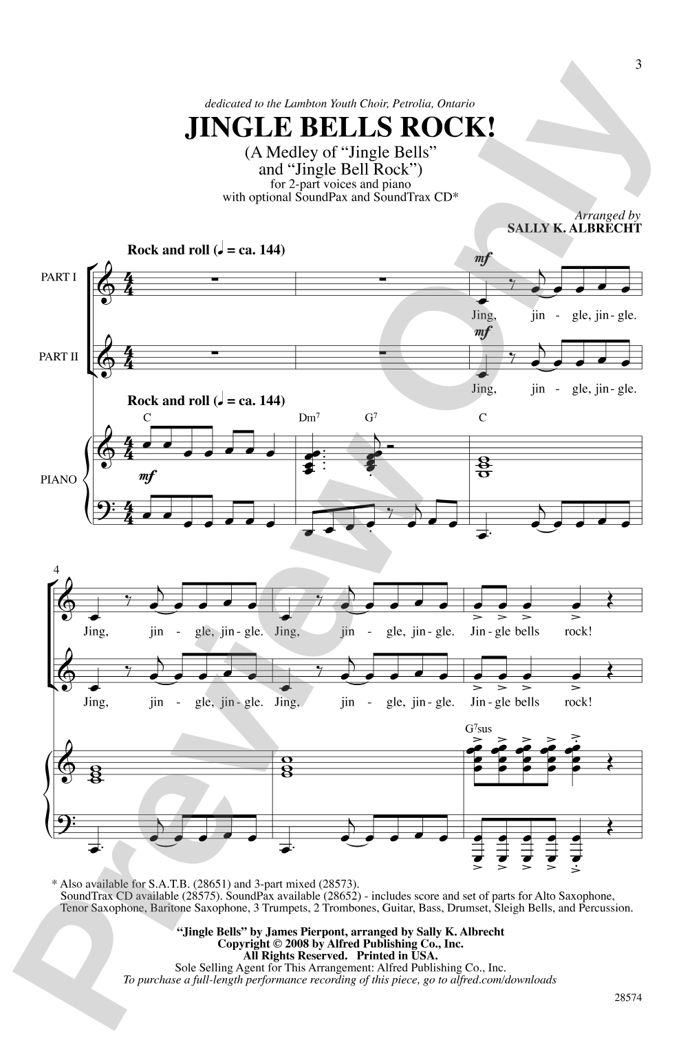 Jingle Bells Rock! (A Medley): 2-Part Choral Octavo