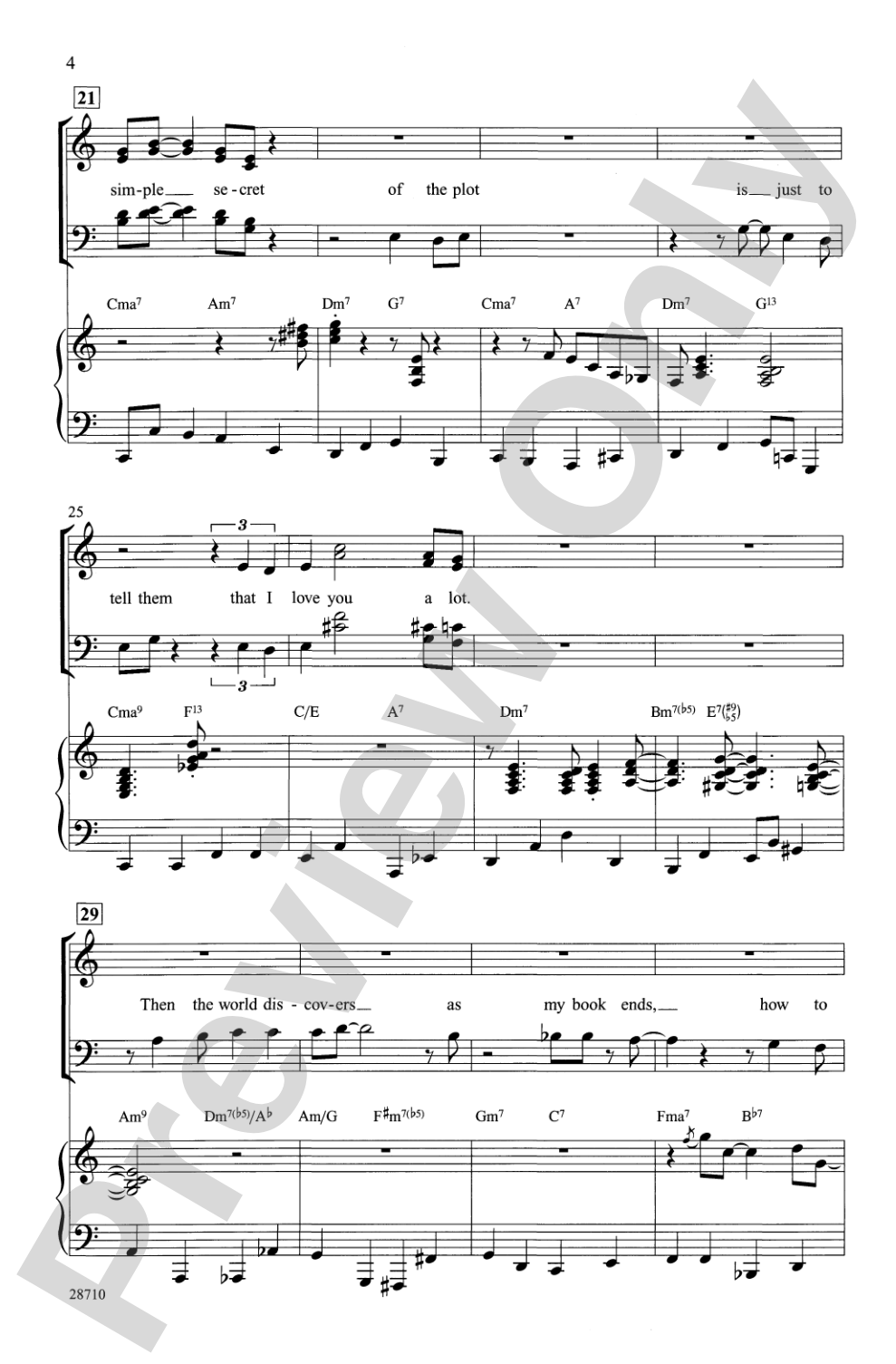 I Could Write a Book: SATB Choral Octavo