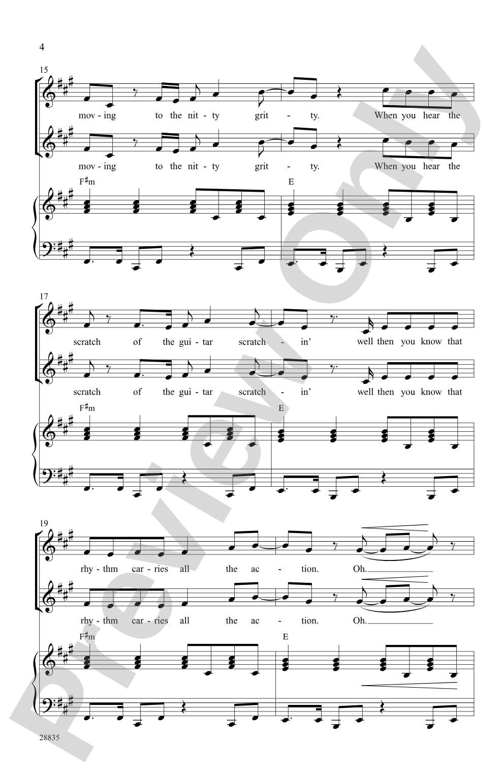 Turn the Beat Around: 2-Part Choral Octavo