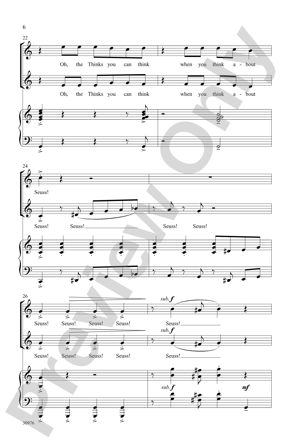 Seussical the Musical: A Choral Medley: 2-Part Choral Octavo