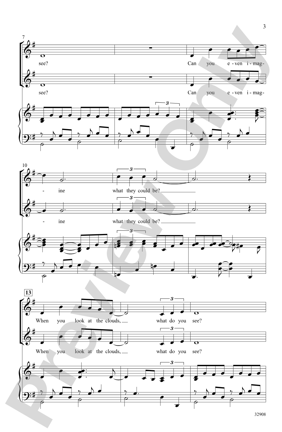 Clouds: 2-Part Choral Octavo