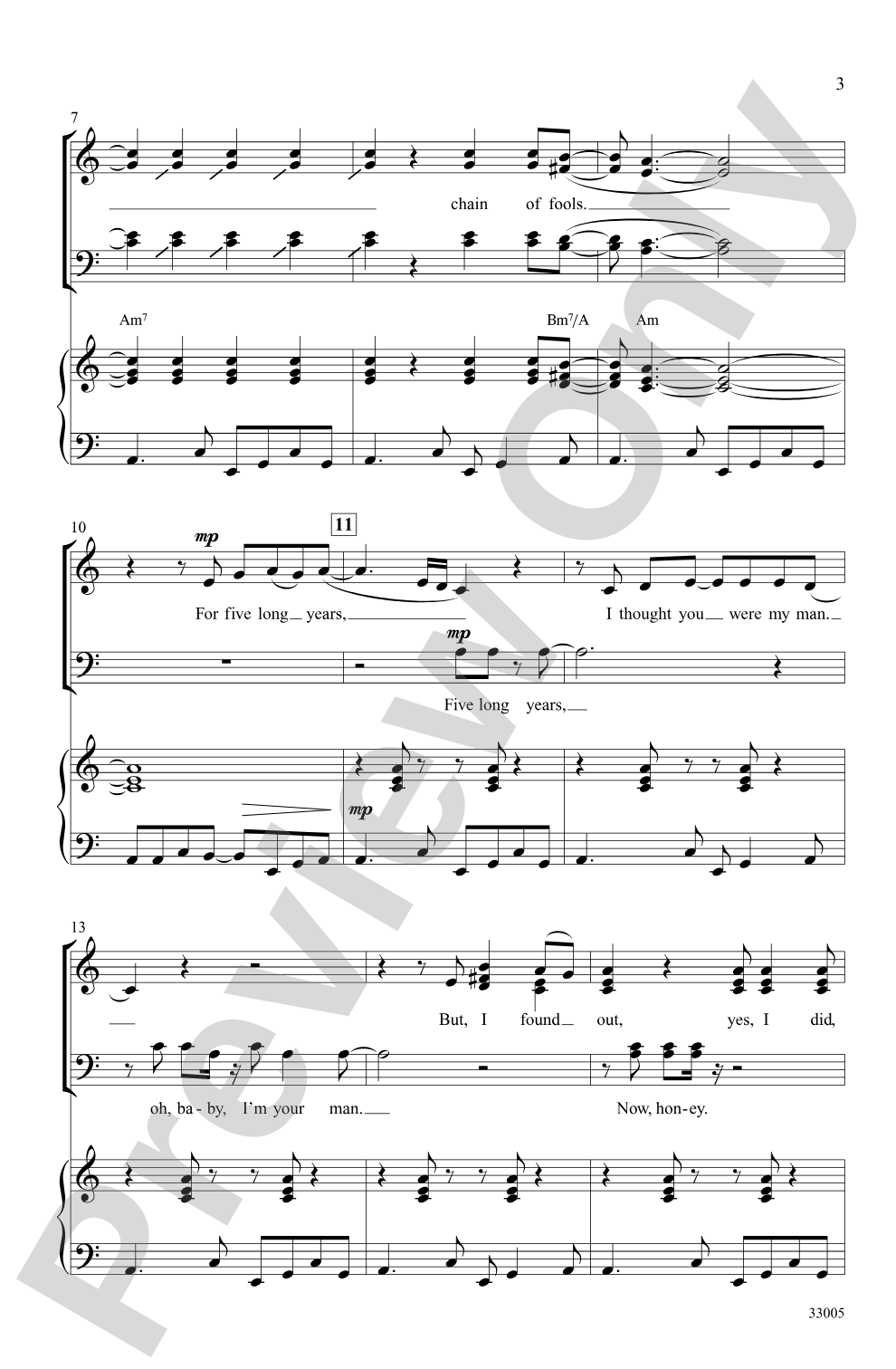 Chain of Fools: SATB Choral Octavo