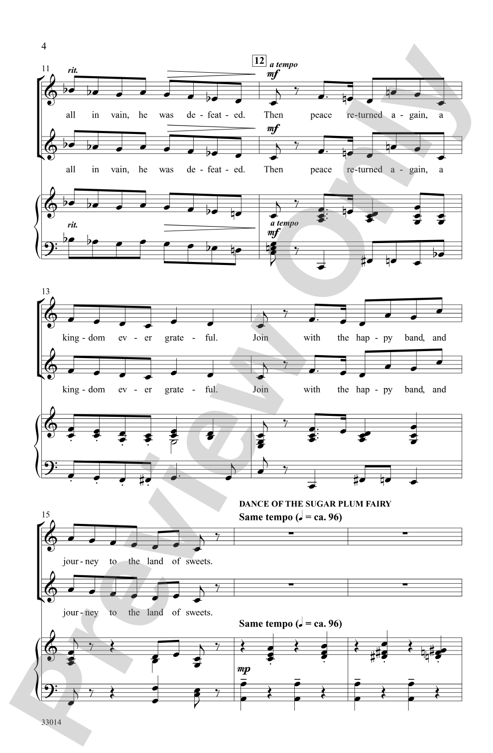 The Nutcracker...In About Three Minutes: 2-Part Choral Octavo