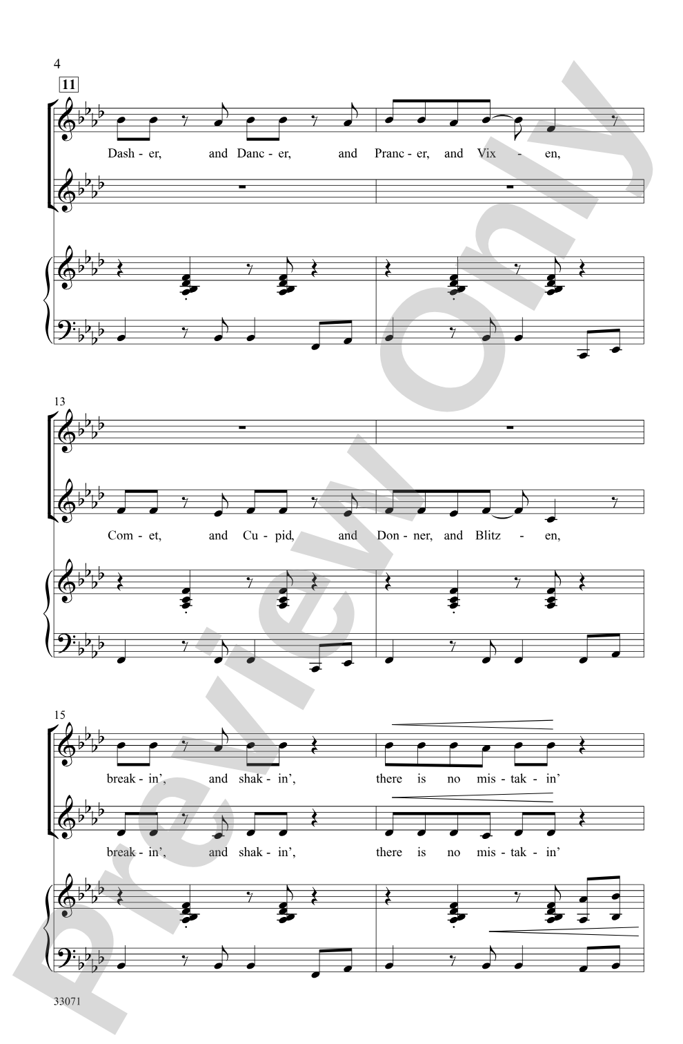 Hip-Hop Reindeer: 2-Part Choral Octavo