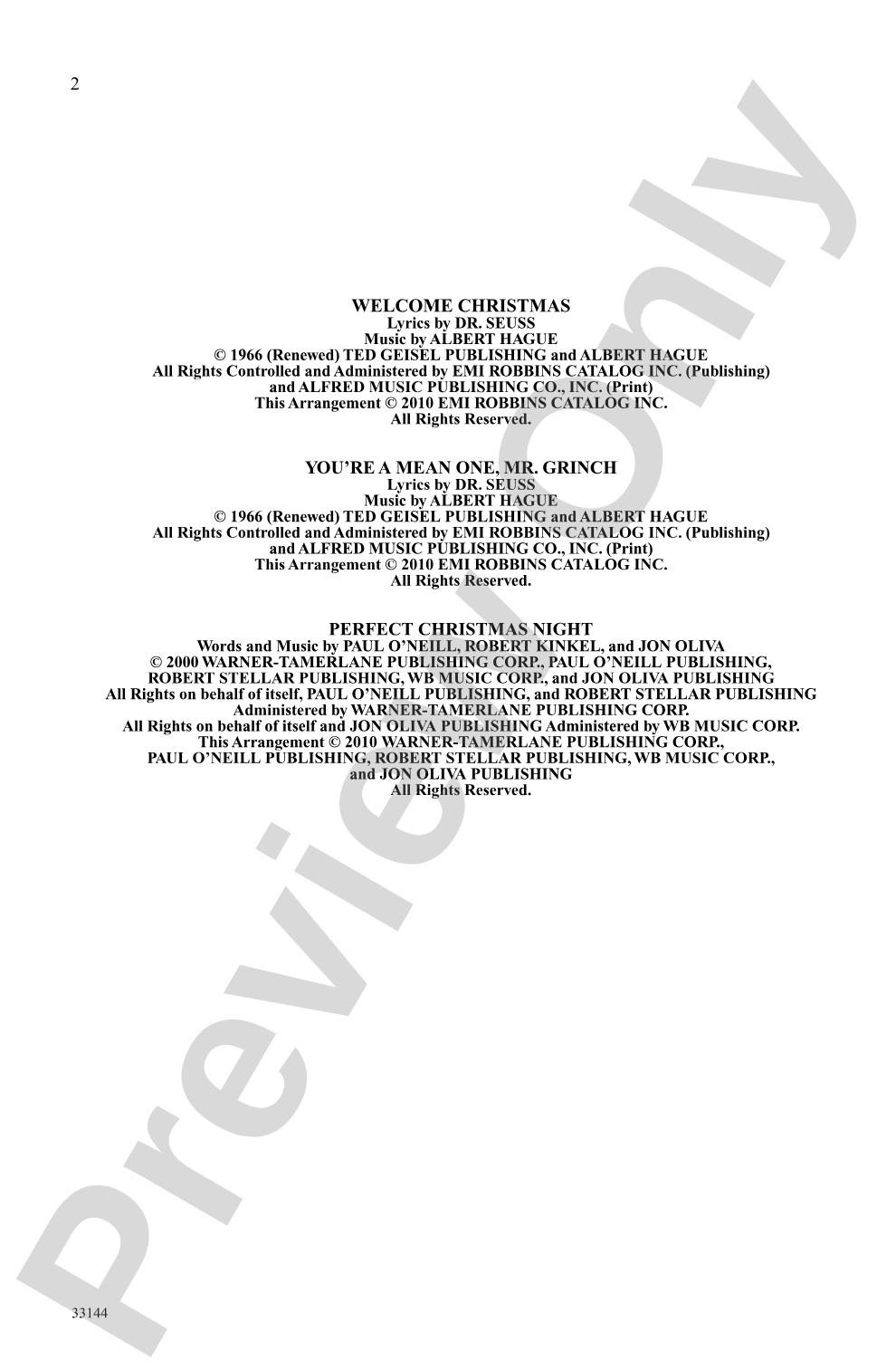Grinch! A Christmas Choral Medley (from the motion picture <i>Dr. Seuss' How the Grinch Stole Christmas</i>): SATB Choral Octavo