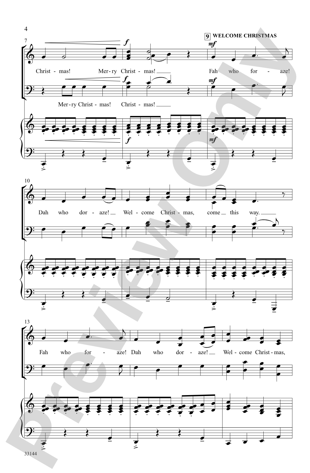 Grinch! A Christmas Choral Medley (from the motion picture <i>Dr. Seuss' How the Grinch Stole Christmas</i>): SATB Choral Octavo