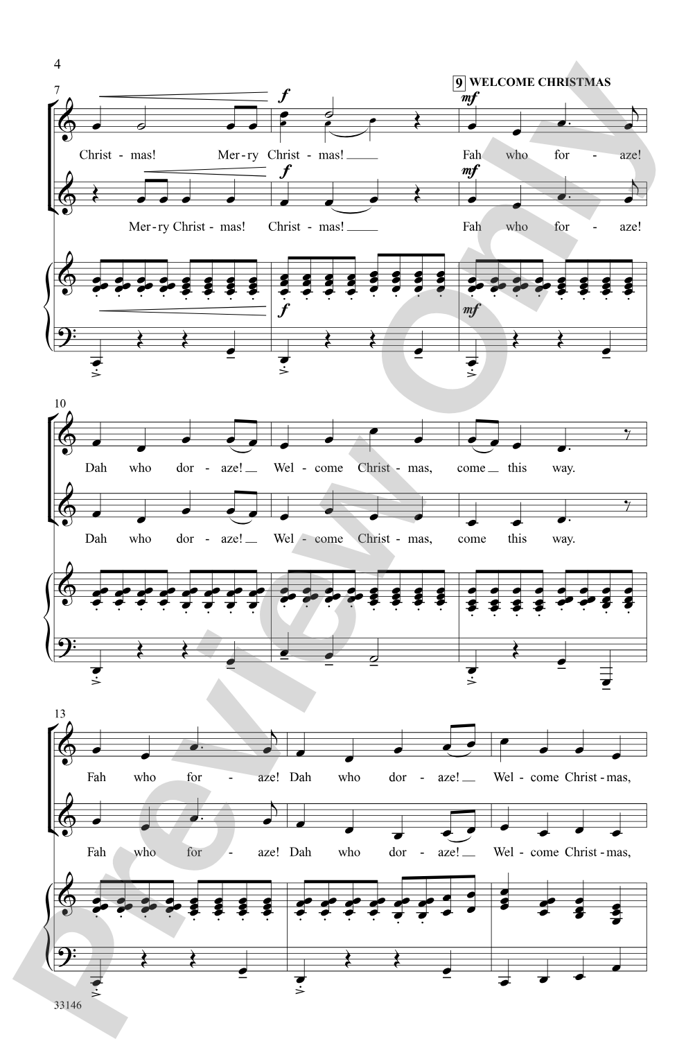 Grinch! A Christmas Choral Medley (from the motion picture <i>Dr. Seuss' How the Grinch Stole Christmas</i>): 2-Part Choral Octavo