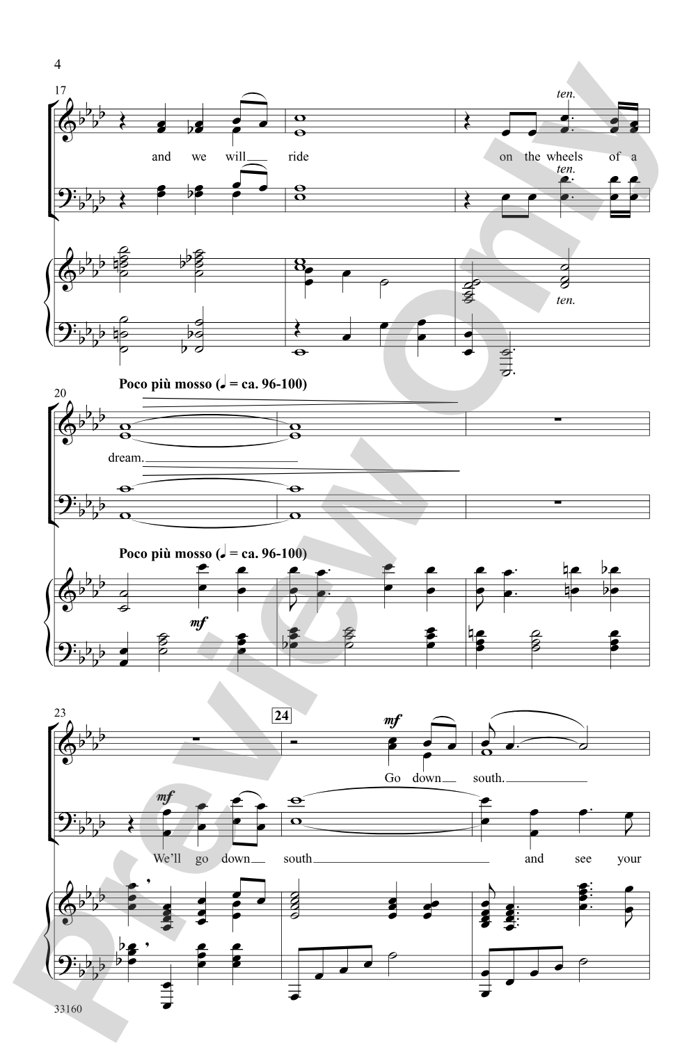Wheels of a Dream (from the musical <i>Ragtime</i>): SATB Choral Octavo