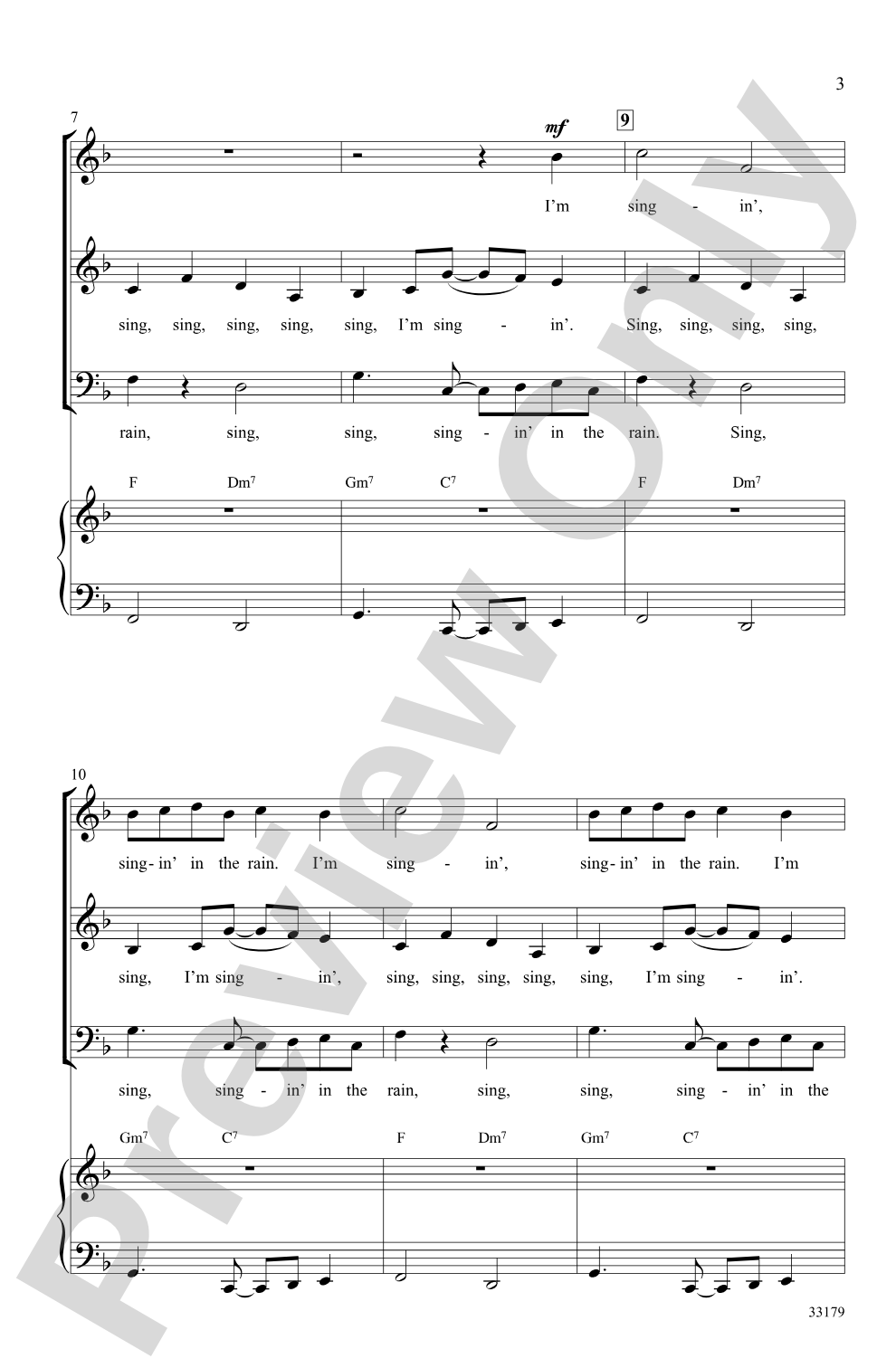 Singin' in the Rain: SATB Choral Octavo