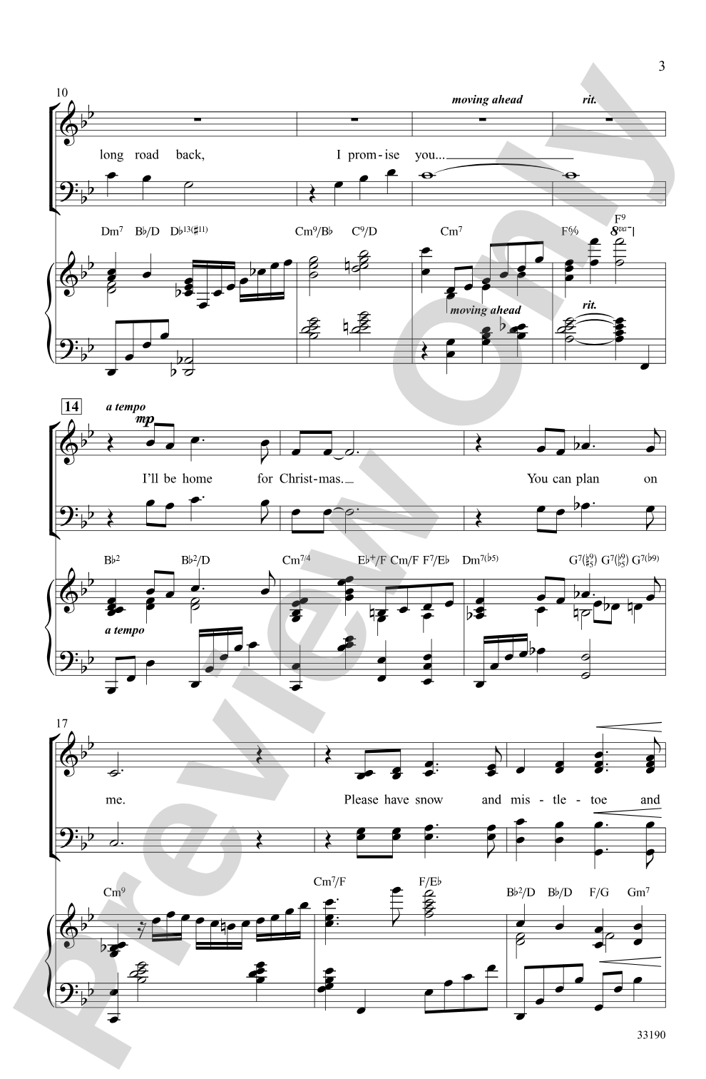 I'll Be Home for Christmas: SATB Choral Octavo