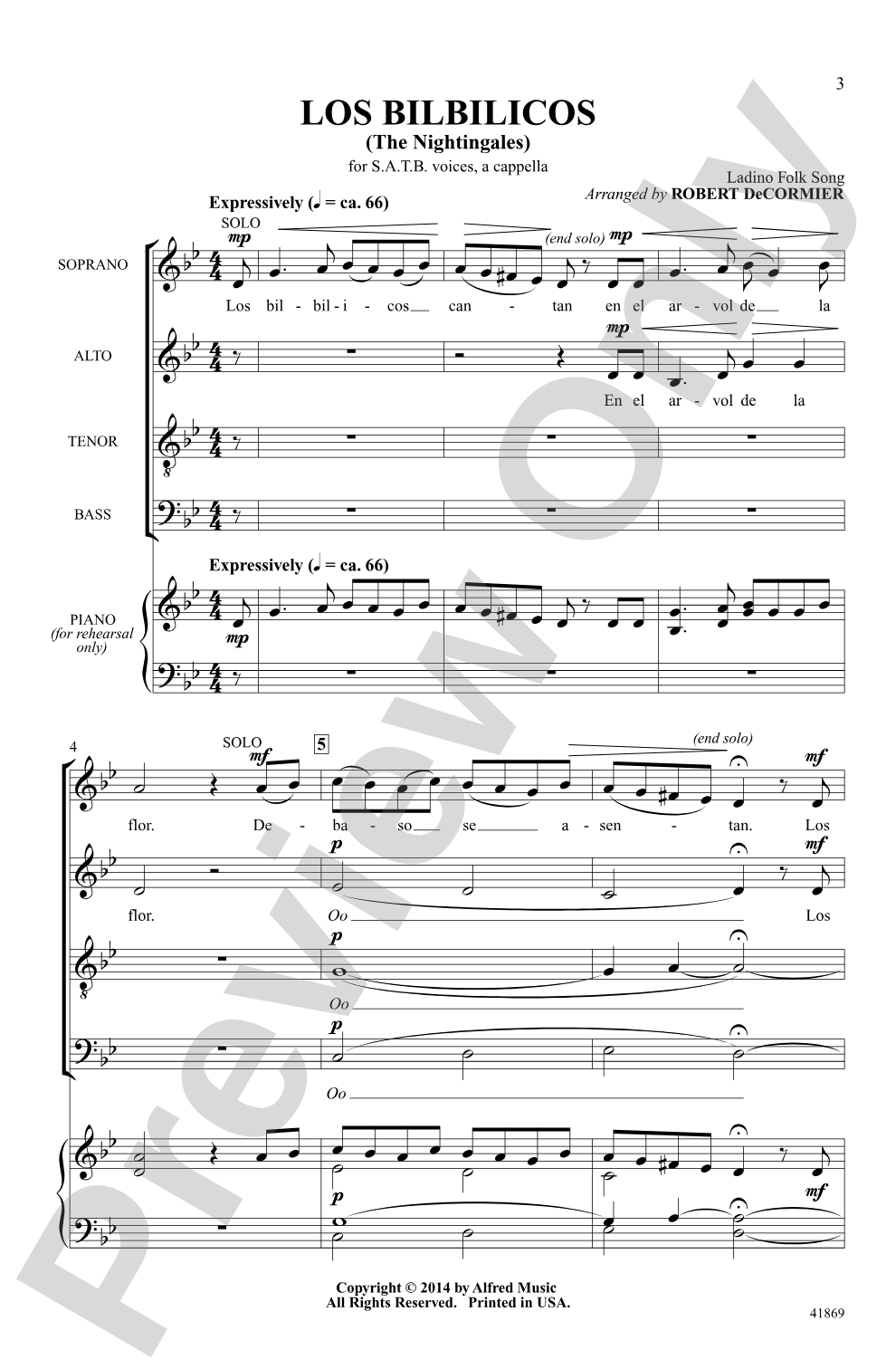 Los Bilbilocos: SATB <i>a cappella</i> Choral Octavo