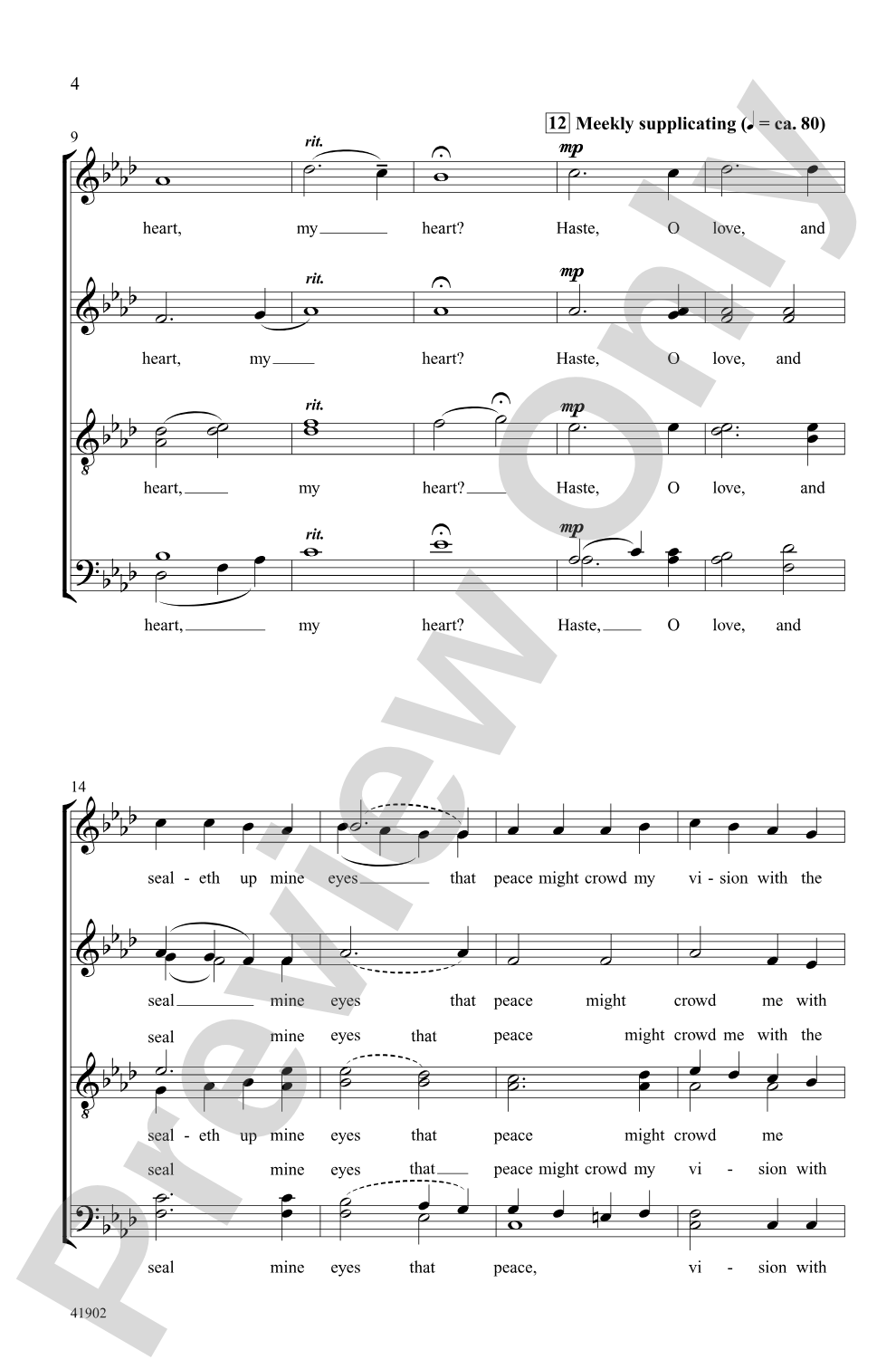 Come, O Love: SATB <i>a cappella</i> Choral Octavo