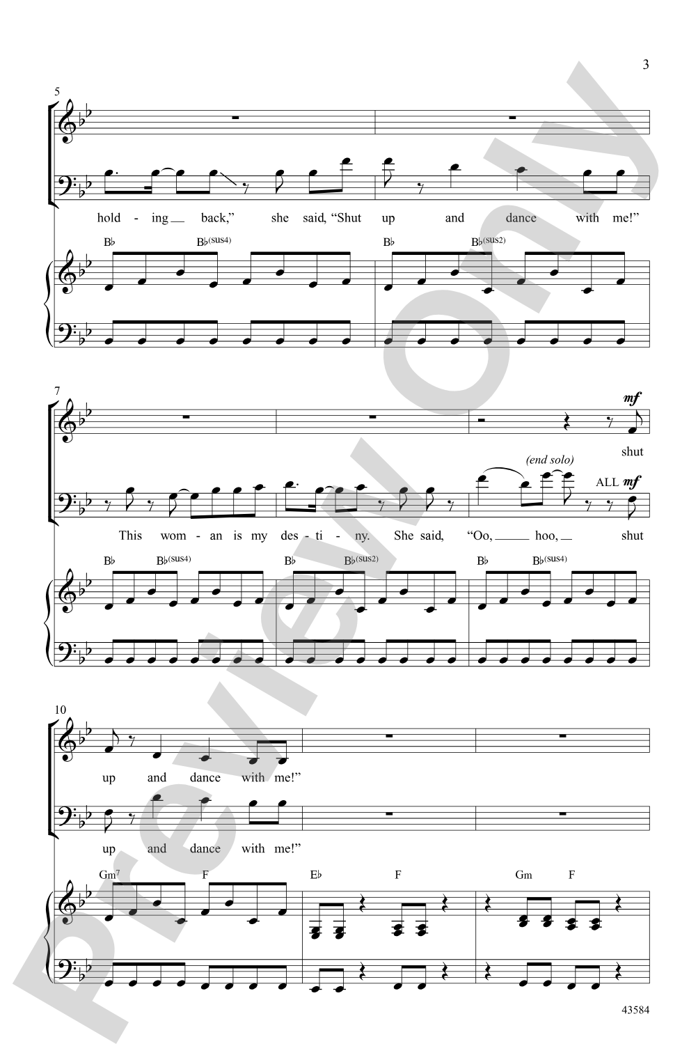 Shut Up and Dance: 3-Part Mixed Choral Octavo