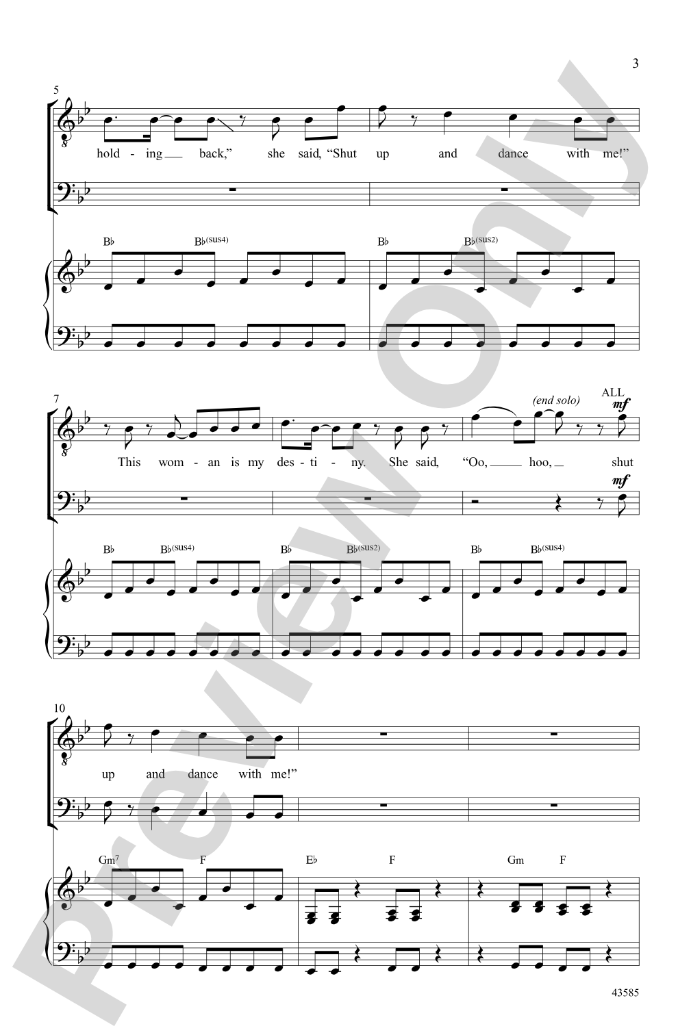 Shut Up and Dance: TTB Choral Octavo