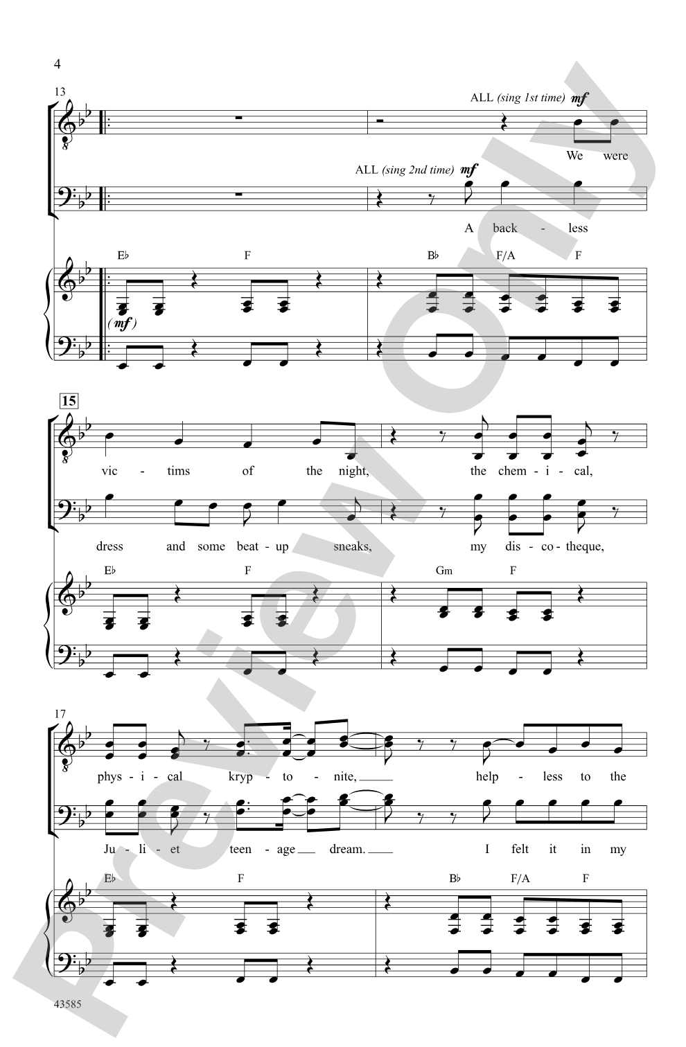 Shut Up and Dance: TTB Choral Octavo