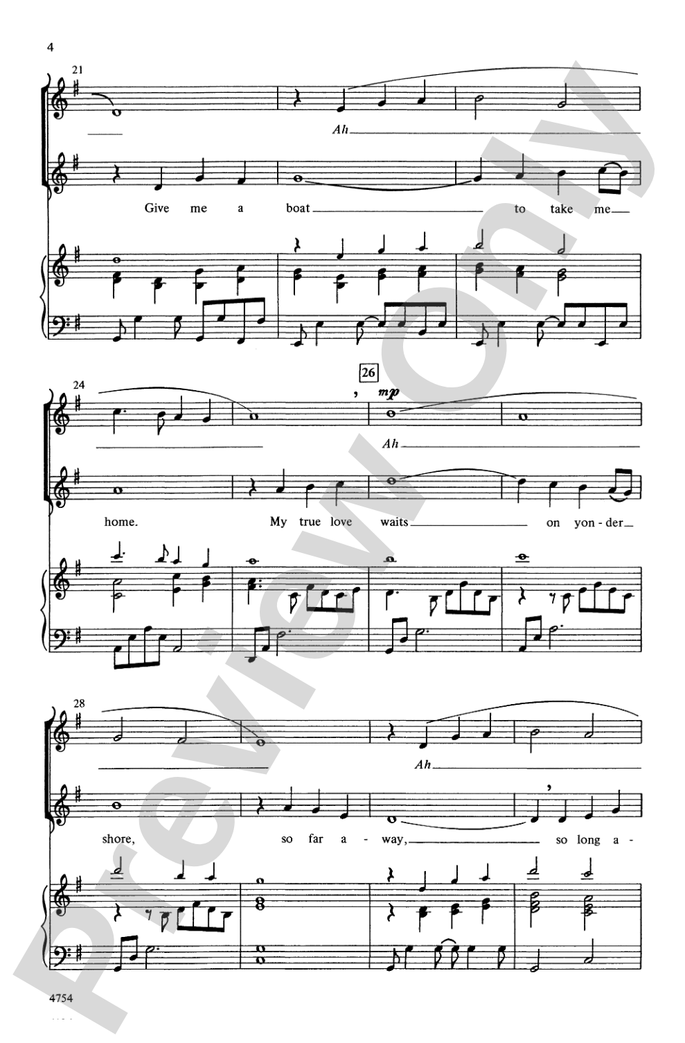 'Cross the Wide Missouri: SSA Choral Octavo