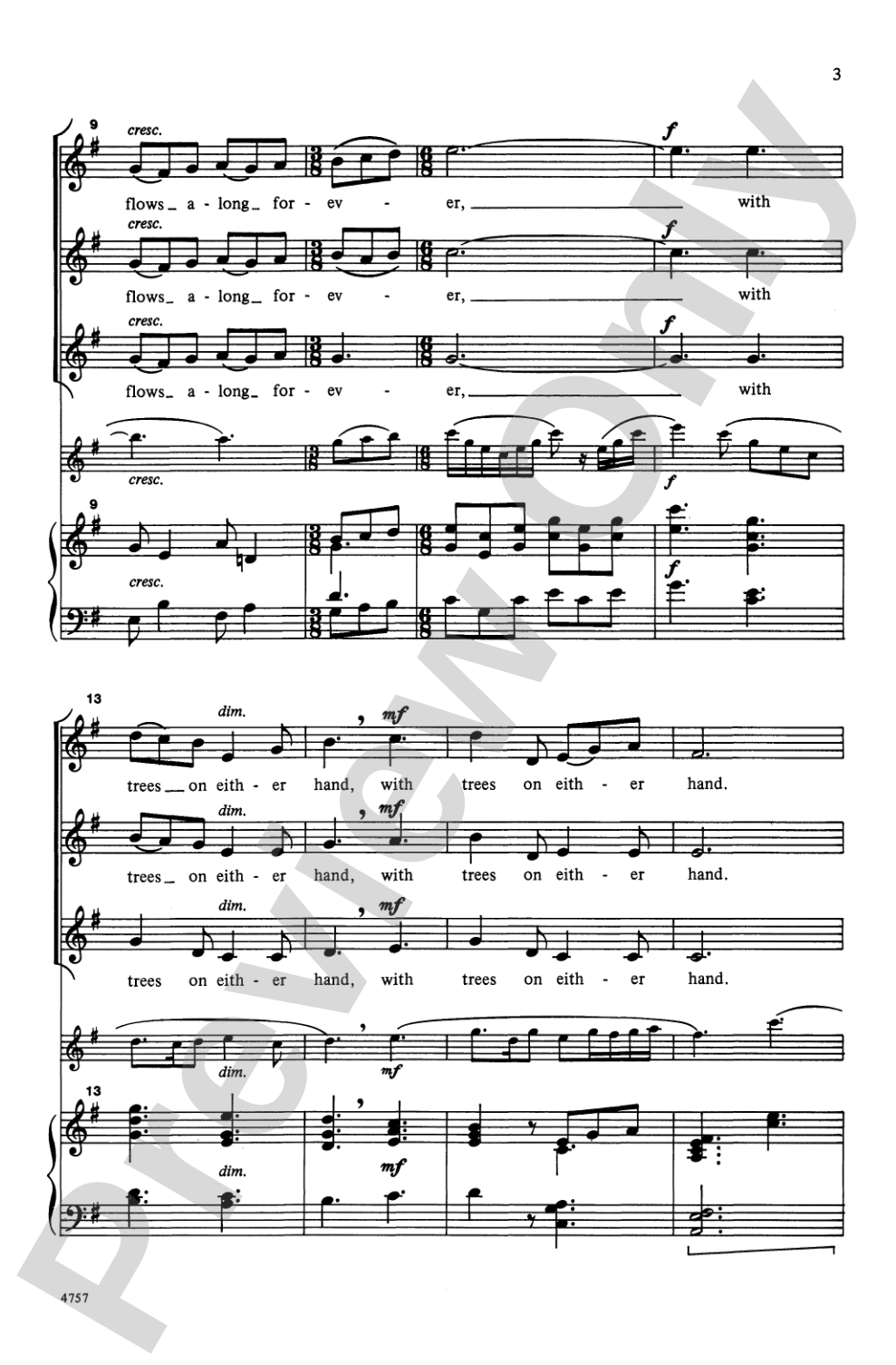 Where Go the Boats?: SSA Choral Octavo