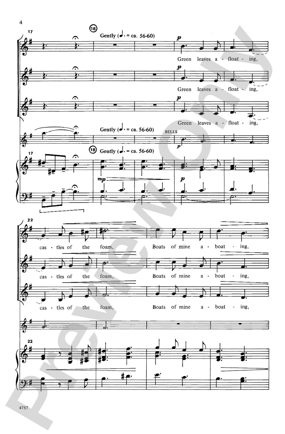 Where Go the Boats?: SSA Choral Octavo