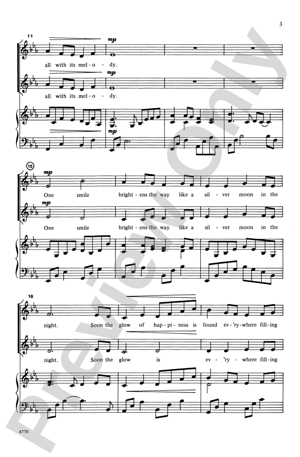 One Song: 2-Part Choral Octavo