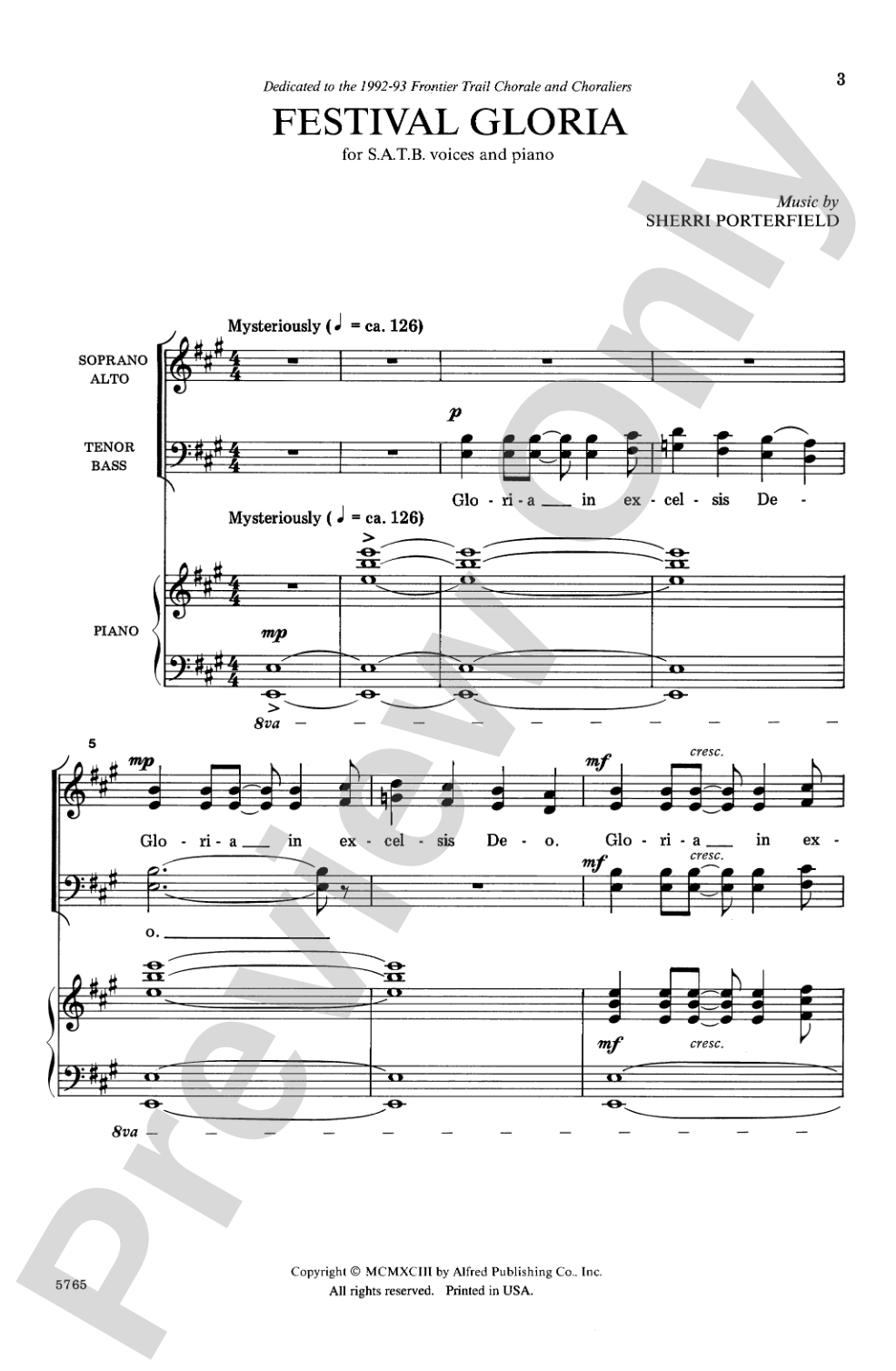 Festival Gloria: SATB Choral Octavo