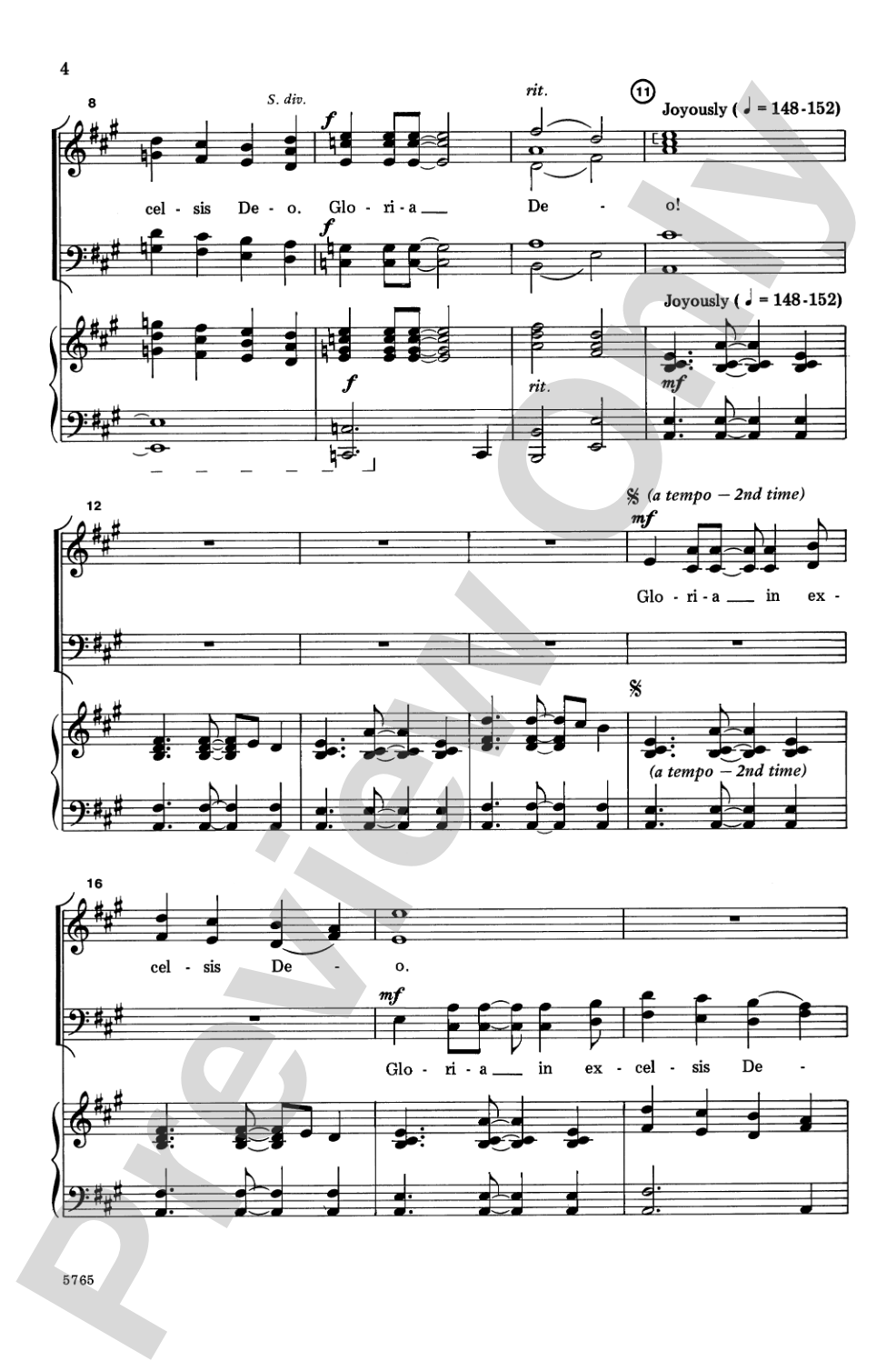 Festival Gloria: SATB Choral Octavo