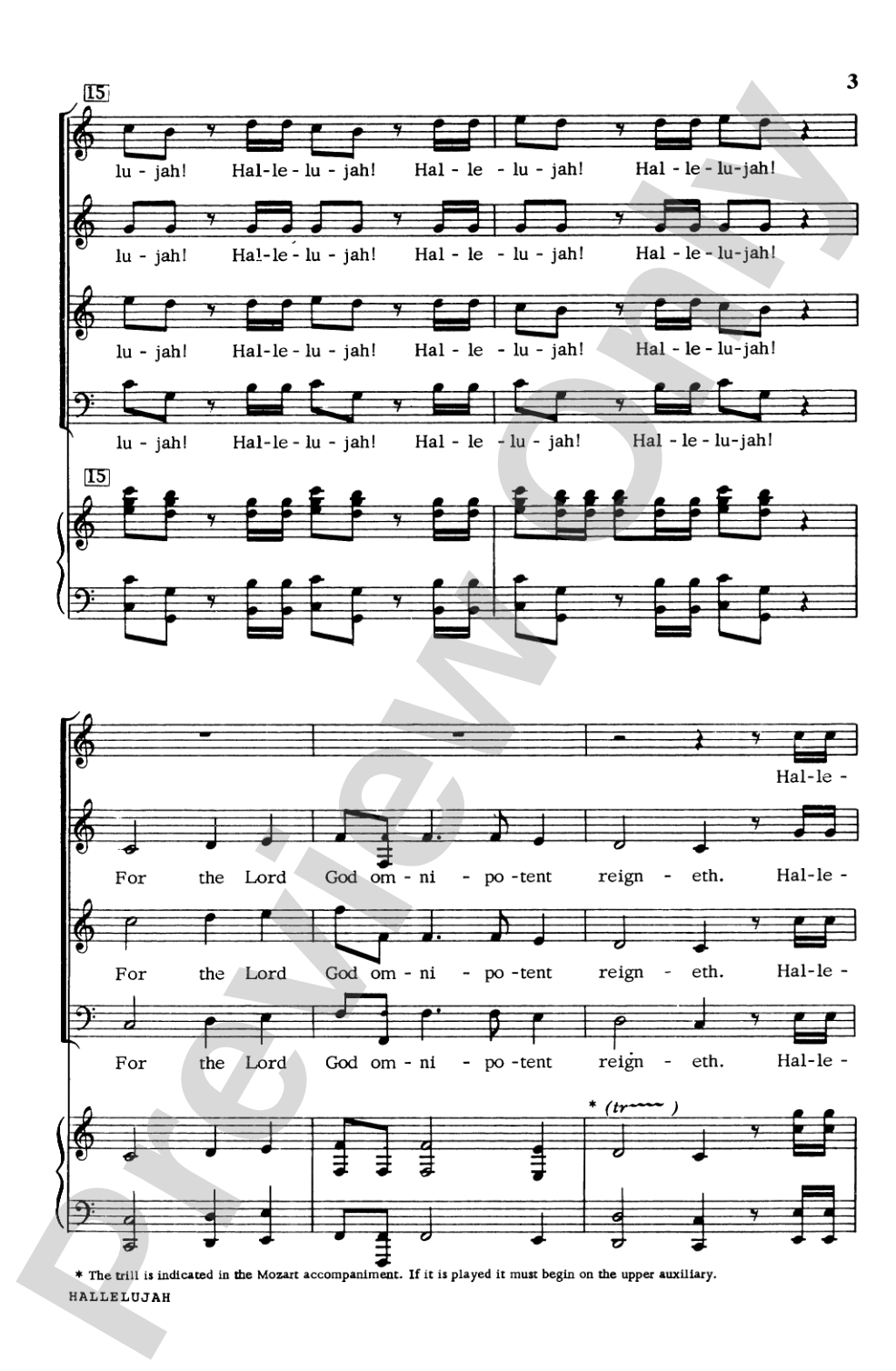Hallelujah Chorus in C Major: SATB Choral Octavo
