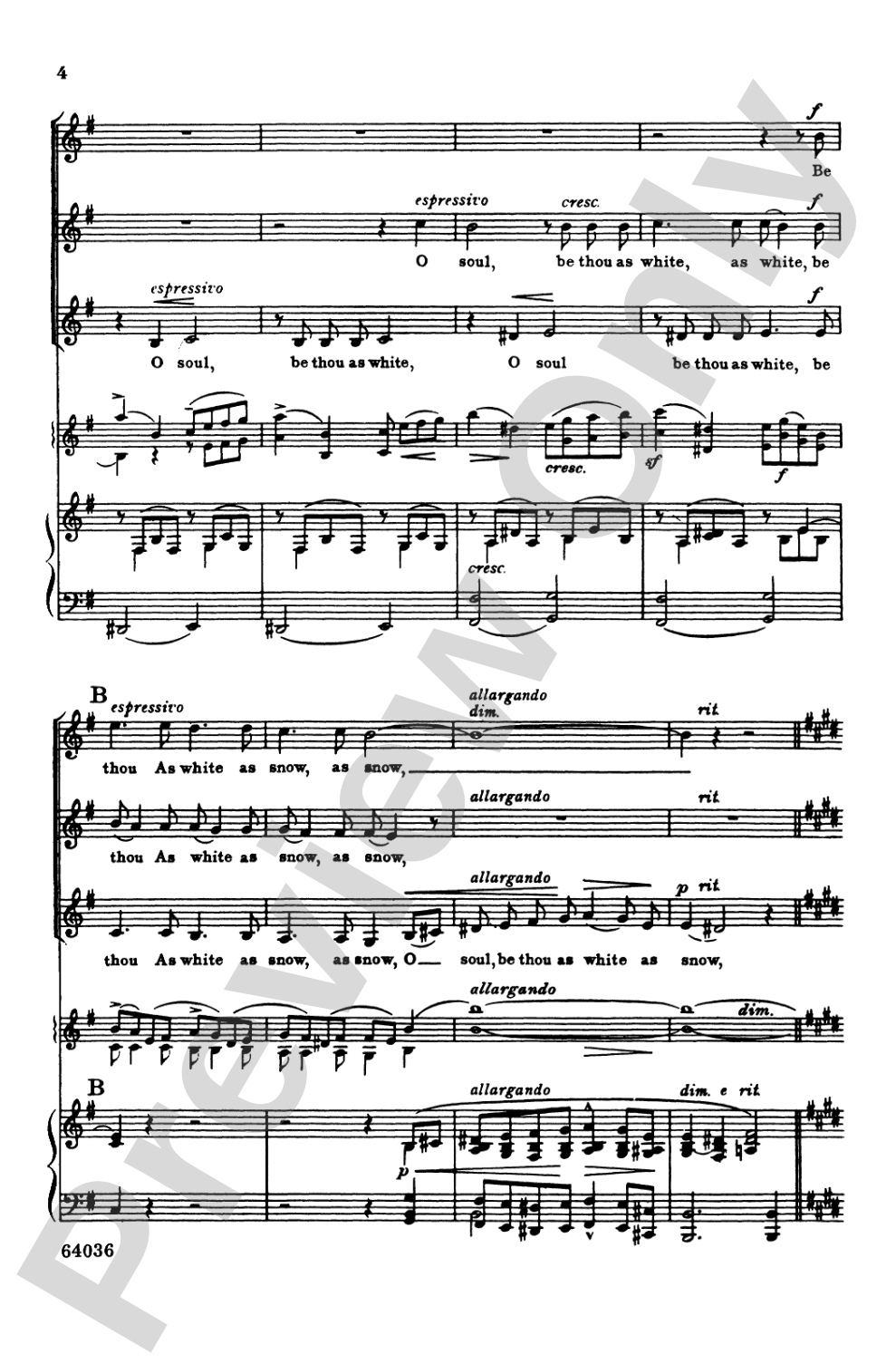 The Snow: SSA Choral Octavo