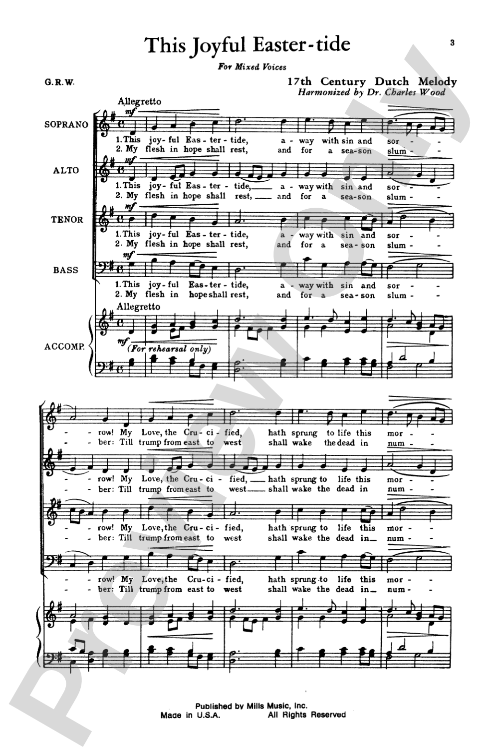 This Joyful Eastertide: SATB, <I>a cappella</I> Choral Octavo