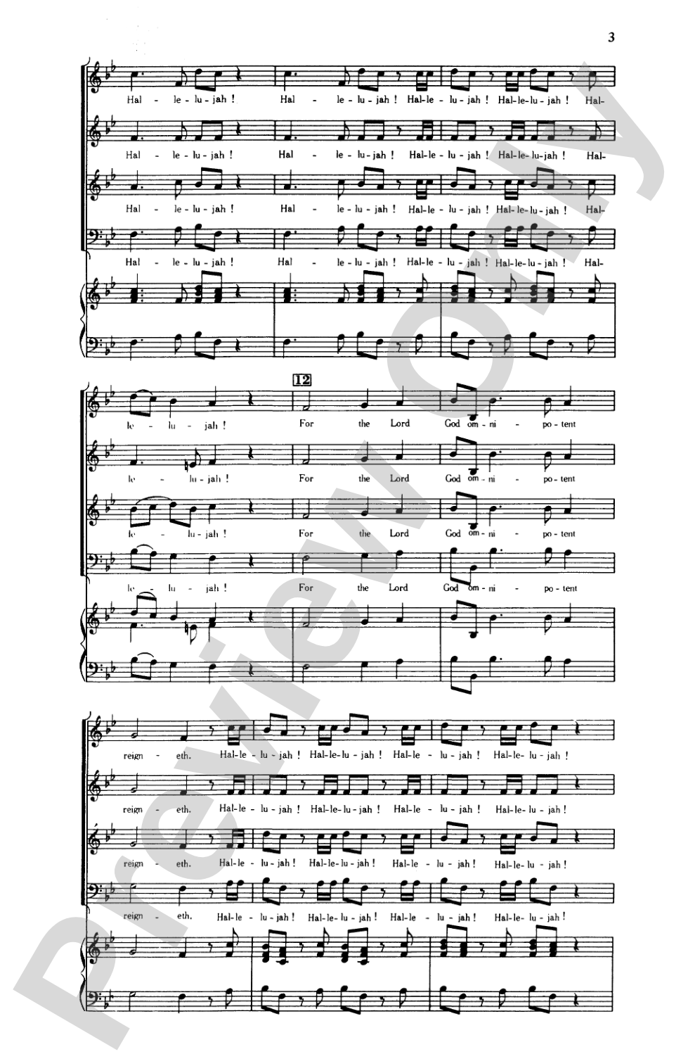 Hallelujah Chorus: SATB Choral Octavo