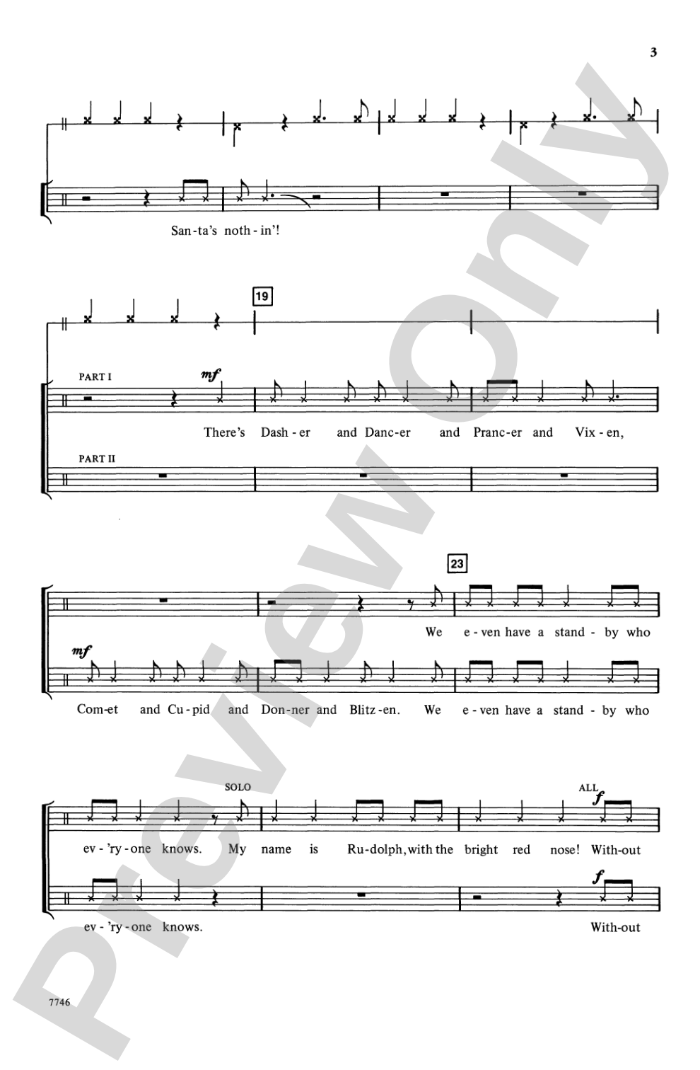 The Reindeer Rap: 2-Part Speaking Chorus Choral Octavo