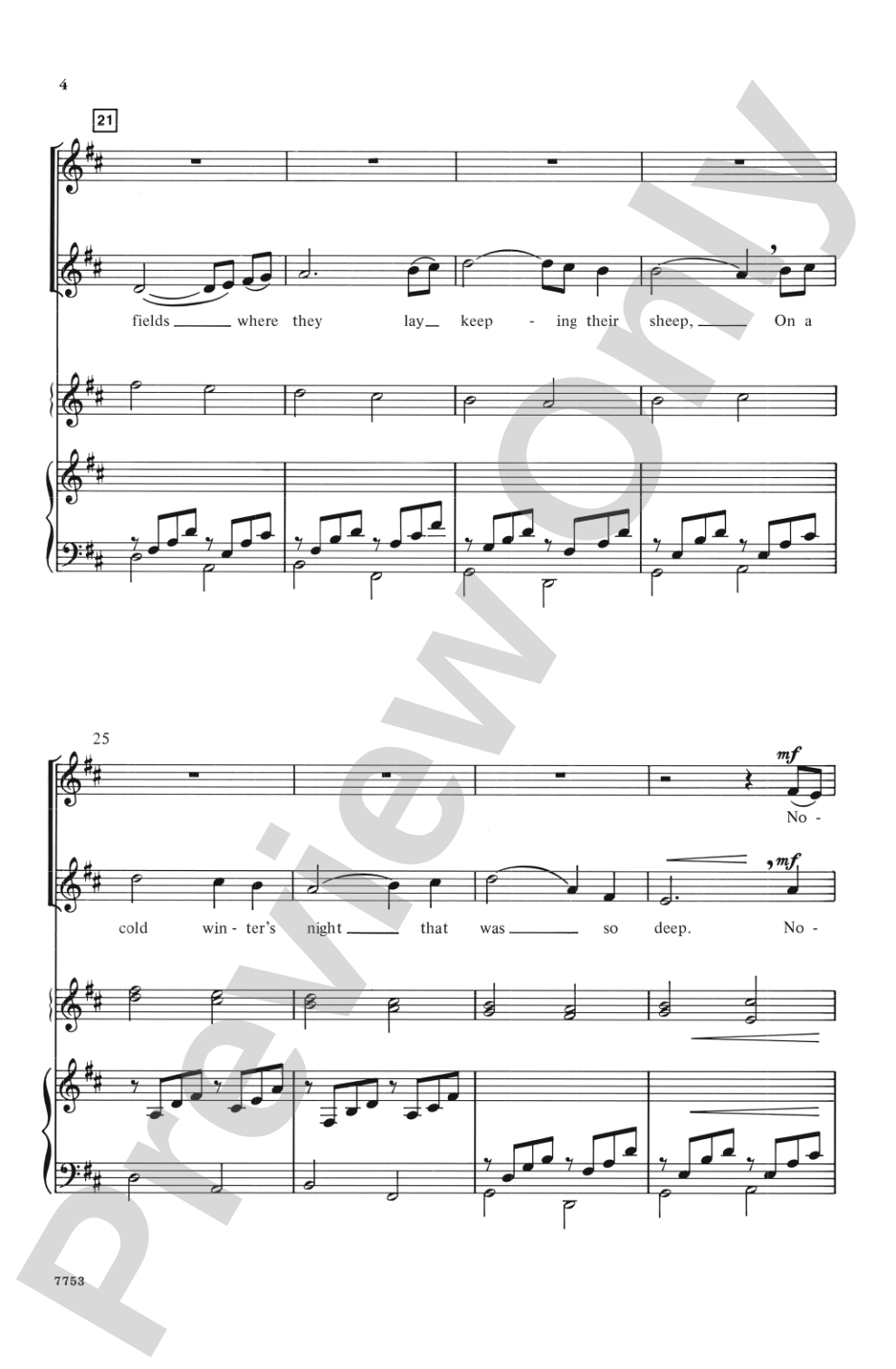 The First Noel / Pachelbel's Canon: SSA Choral Octavo