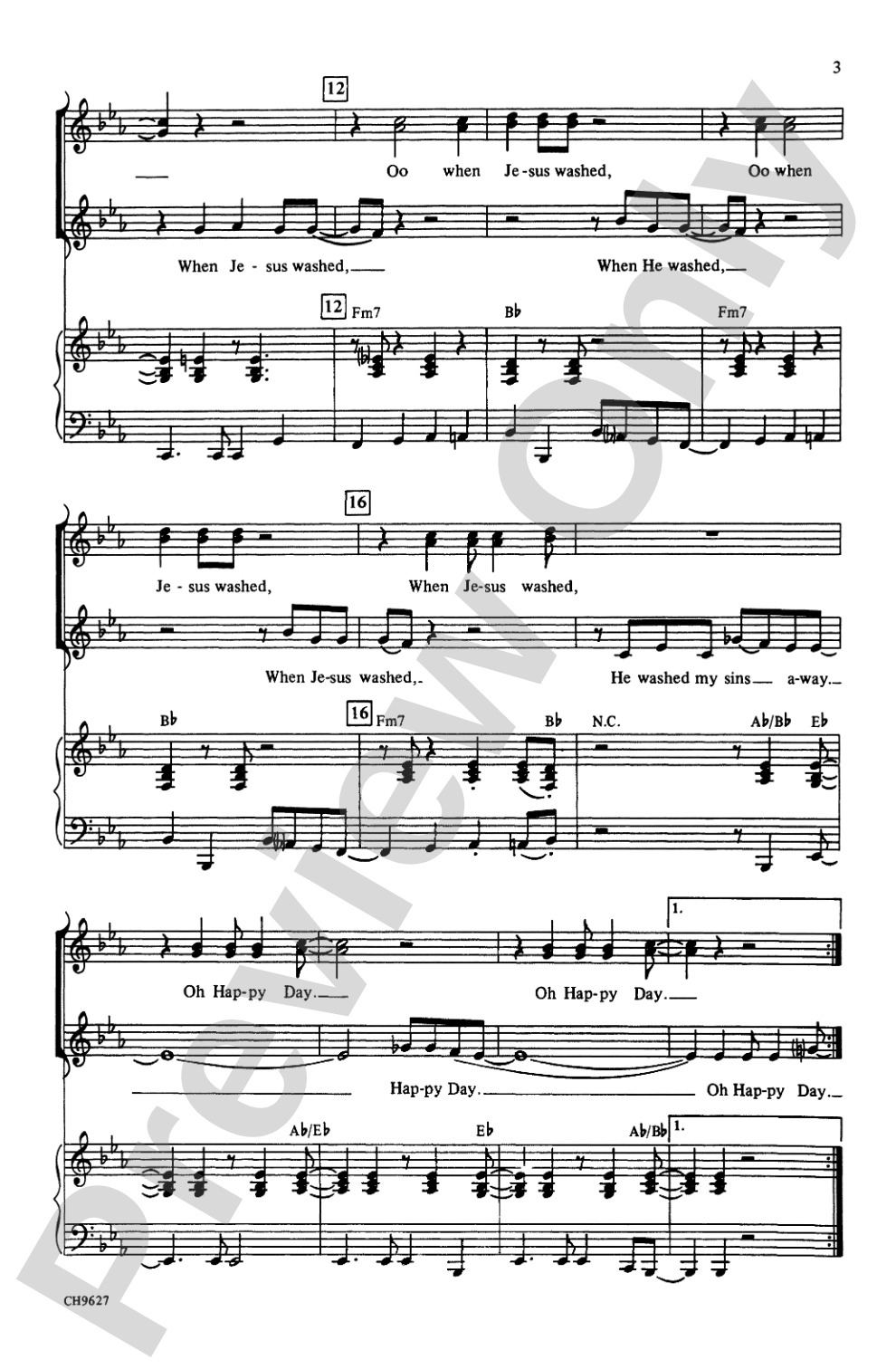 Oh, Happy Day: SSA Choral Octavo