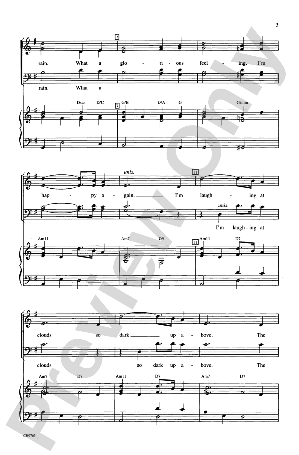 Singin' in the Rain: SATB Choral Octavo