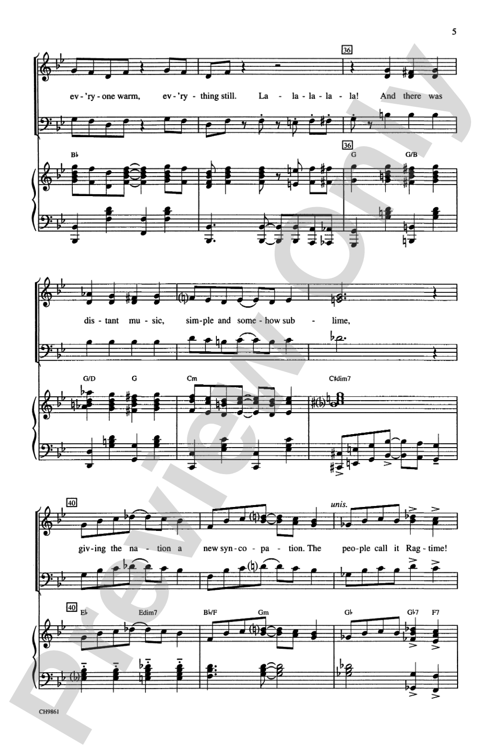 Ragtime (Choral Selections): SAB Choral Octavo