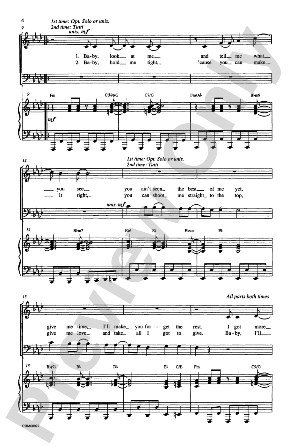Fame: SATB Choral Octavo