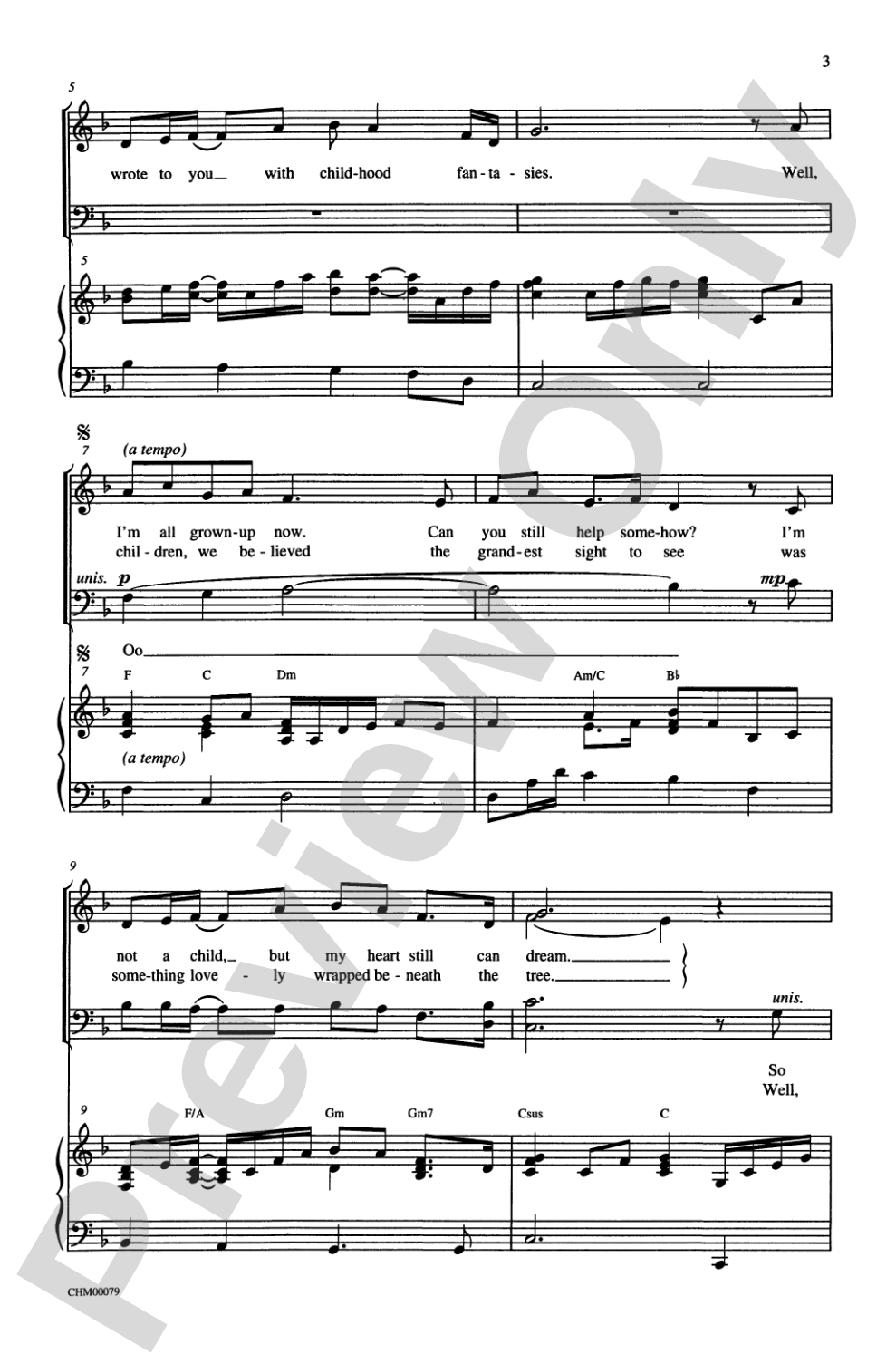 Grown Up Christmas List: SATB Choral Octavo