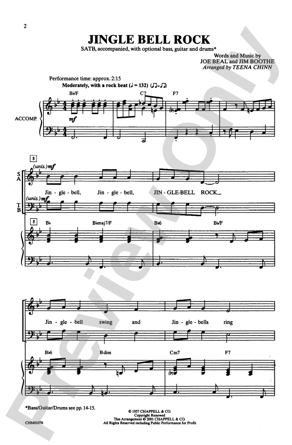 Jingle-Bell Rock: SATB Choral Octavo