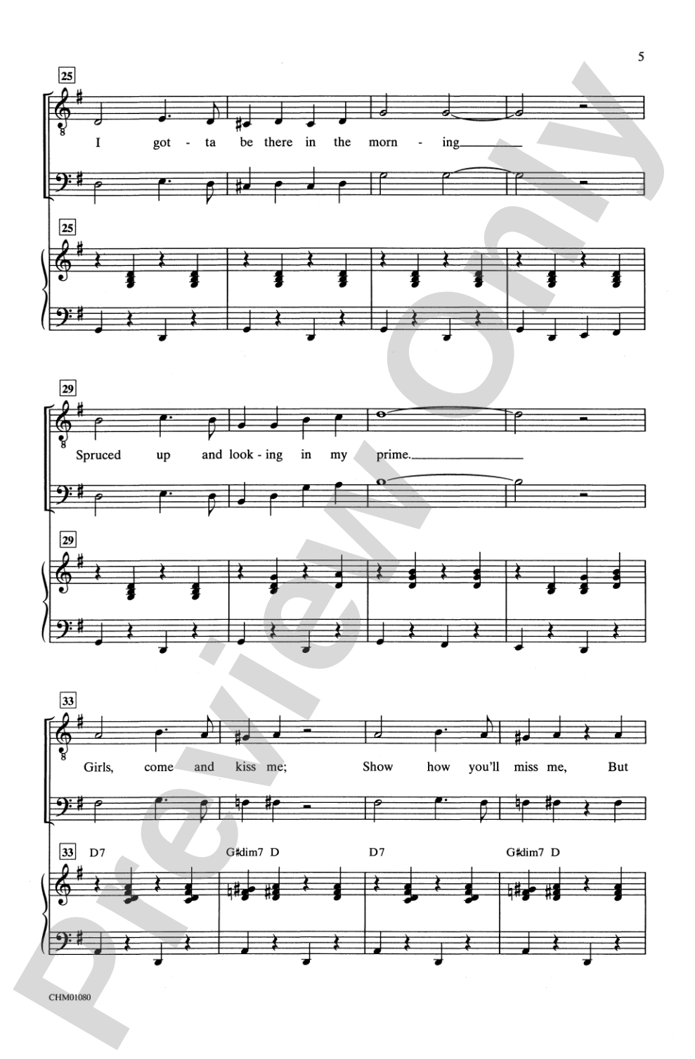Get Me to the Church on Time: TBB Choral Octavo