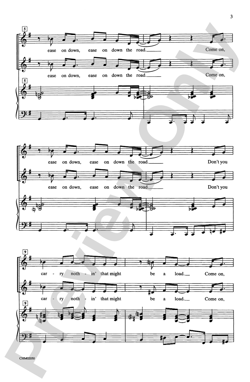 Ease on Down the Road (from <I>The Wiz</I>): 2-Part Choral Octavo