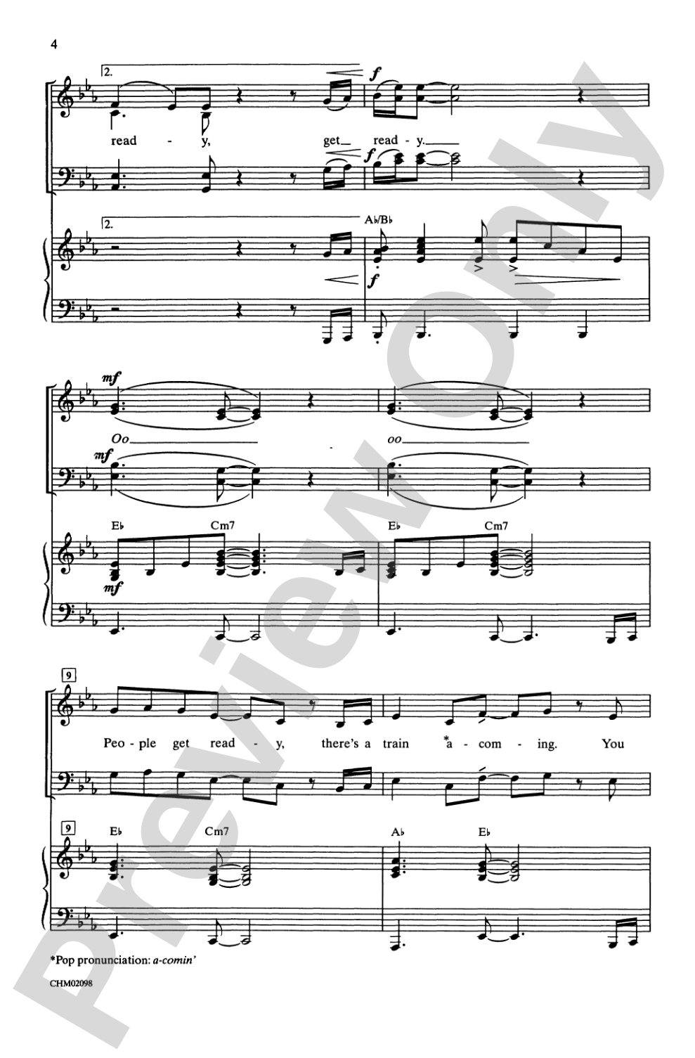 People Get Ready: SATB Choral Octavo