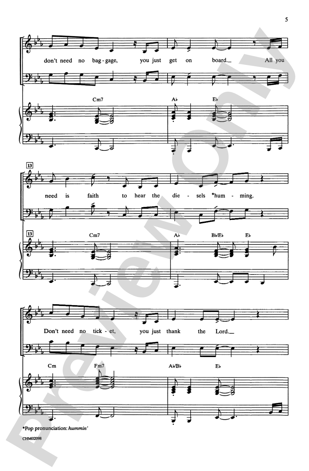 People Get Ready: SATB Choral Octavo