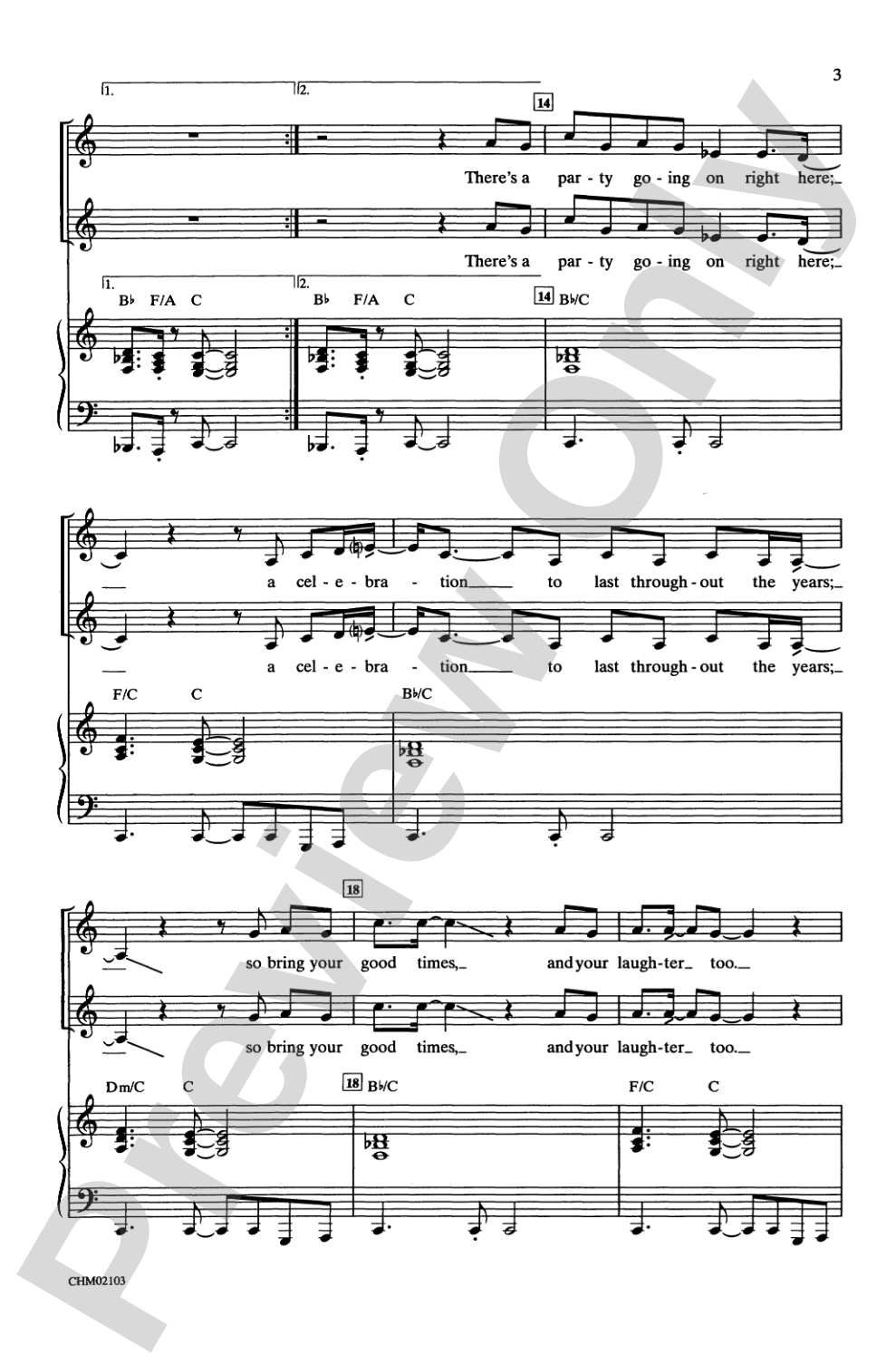 Celebration: SSA Choral Octavo