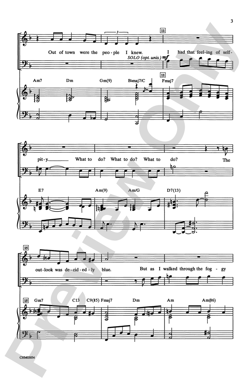 A Foggy Day: SATB Choral Octavo