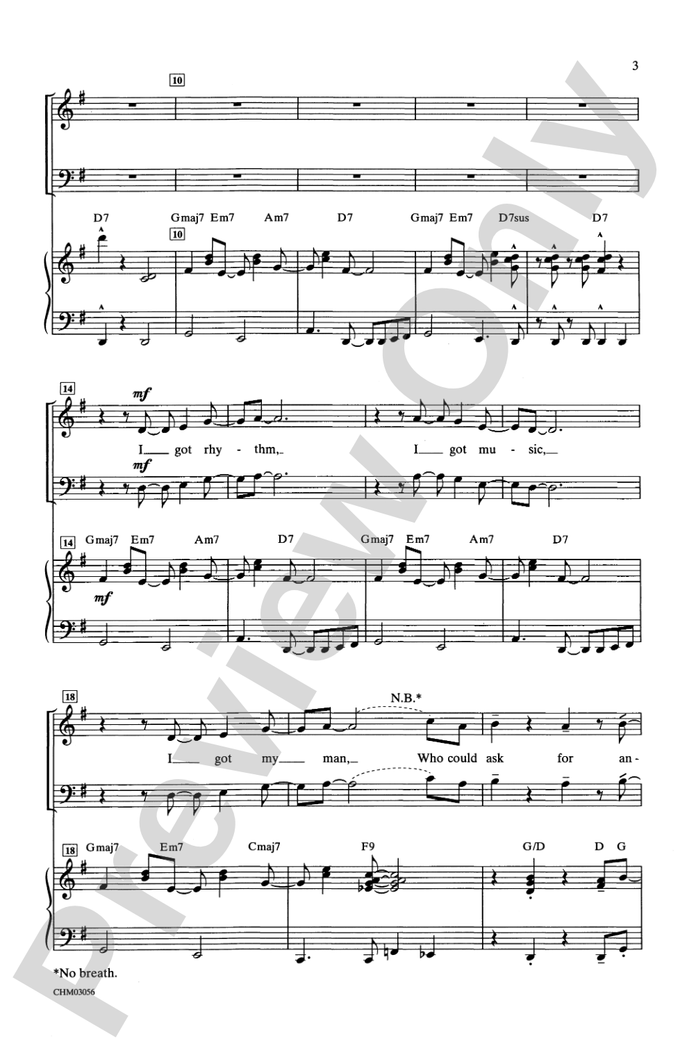 I Got Rhythm: SATB Choral Octavo