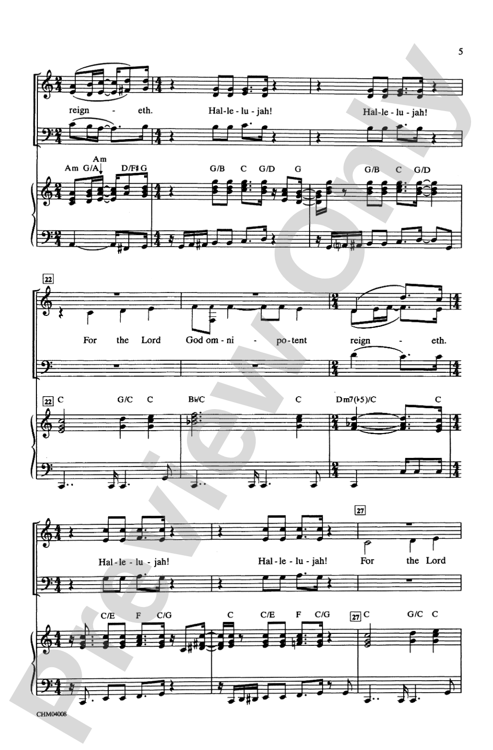Hallelujah from <I>Handel's Messiah: A Soulful Celebration</I>: 3-Part Mixed Choral Octavo