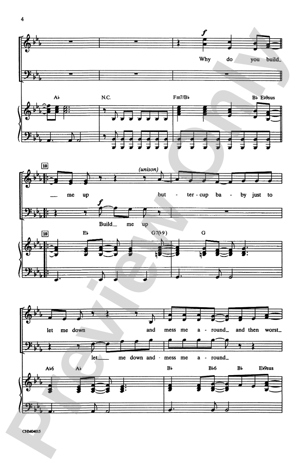 Build Me Up Buttercup: 3-Part Mixed Choral Octavo