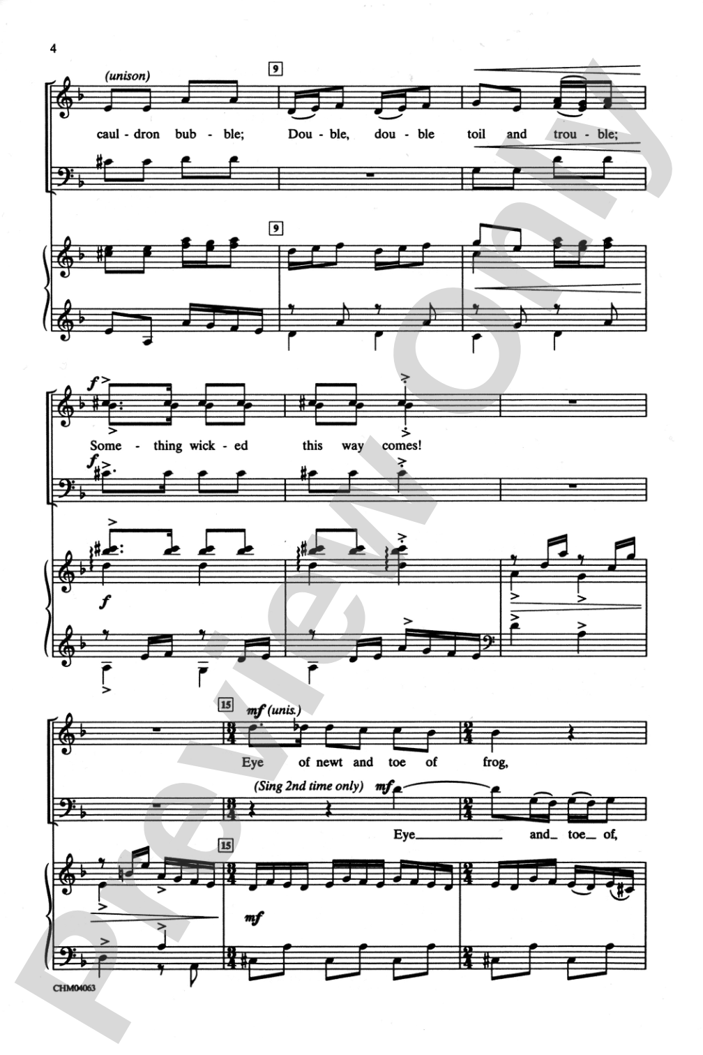 Double Trouble (from <I>Harry Potter and the Prisoner of Azkaban</I>): 3-Part Mixed Choral Octavo