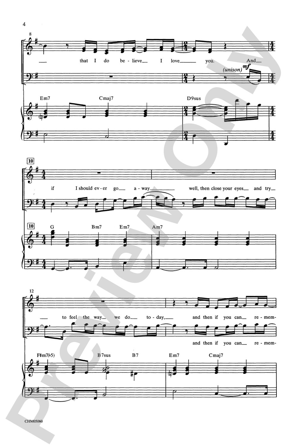 That's What Friends Are For: SATB Choral Octavo