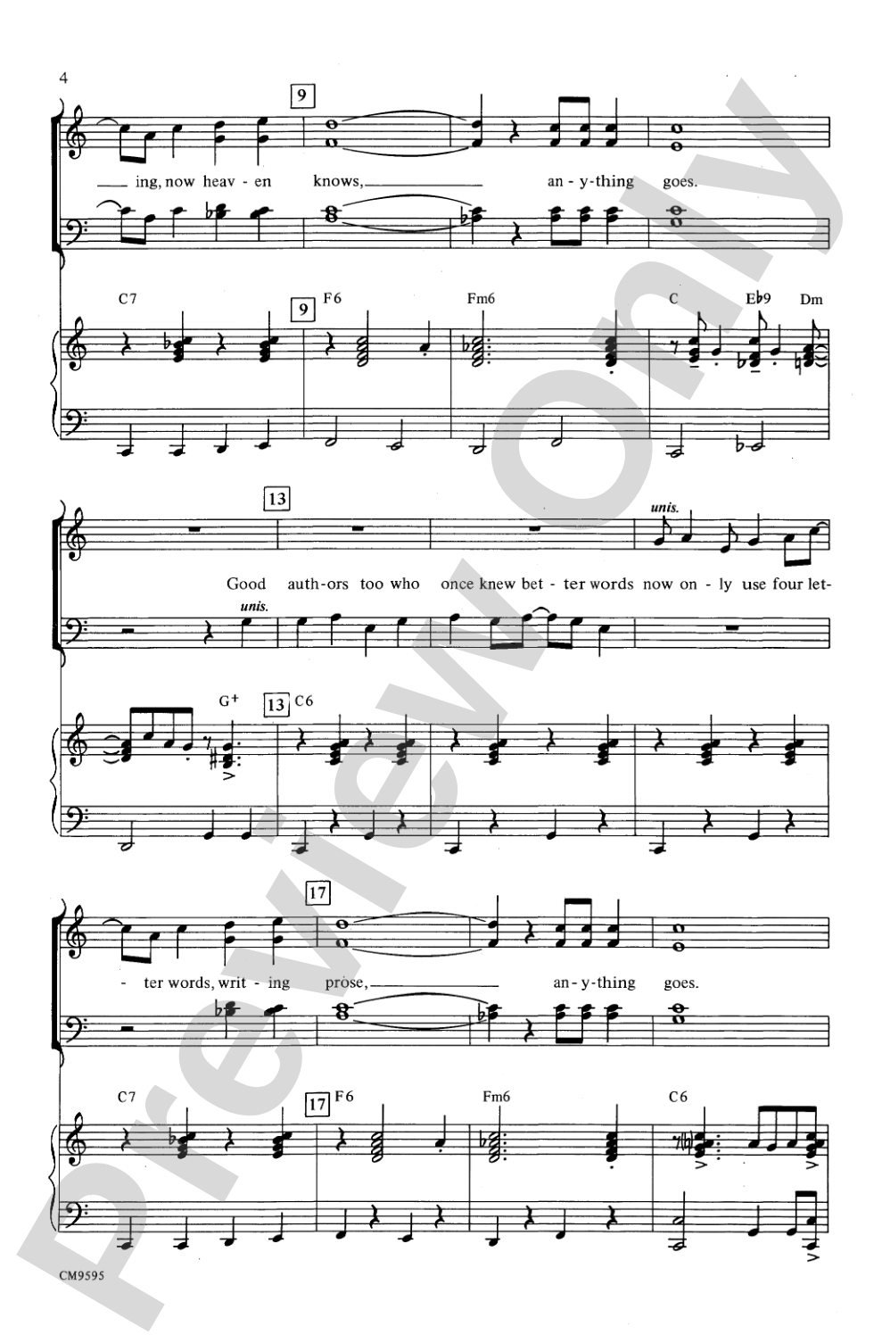 Anything Goes! (A '20s Medley): SATB Choral Octavo